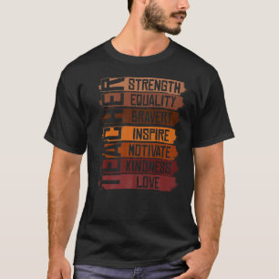 Black Teacher Educator Afrikanischer Schwarzer His T-Shirt
