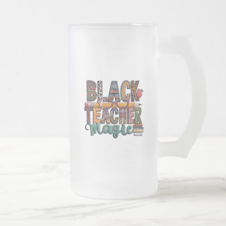 Black Teacher Magic: Sip & Inspirier Mattglas Bierglas