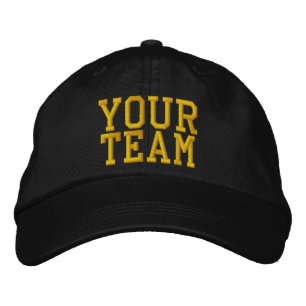 Black Team Cap - SRF Bestickte Kappe