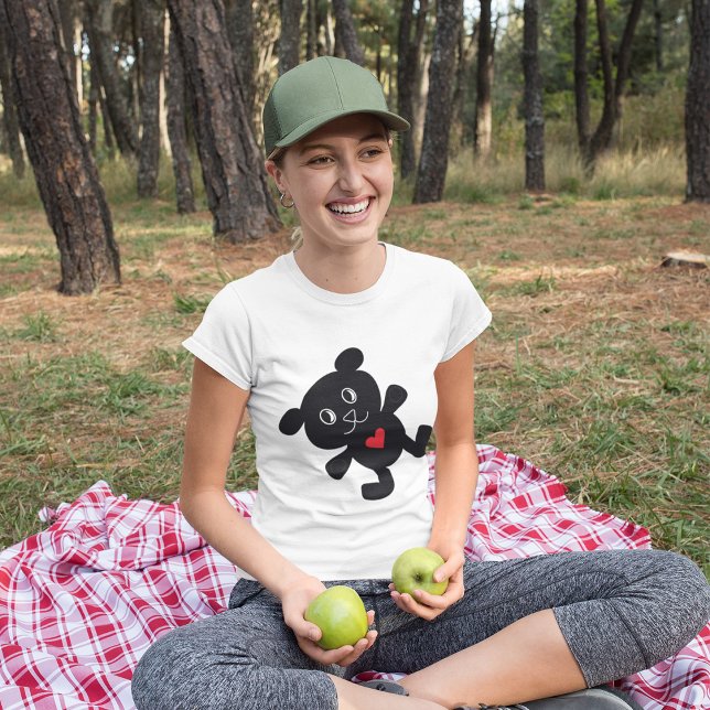 Black Teddy Bear Liebe T-Shirt (Von Creator hochgeladen)