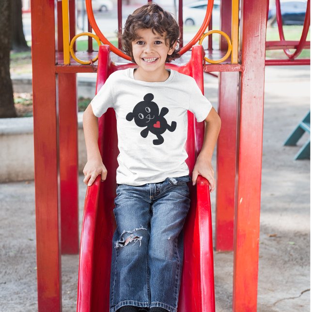 Black Teddy Bear Liebe T-Shirt (Von Creator hochgeladen)