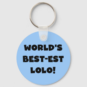 Black Text Best Lolo T - Shirt und Geschenke Schlüsselanhänger