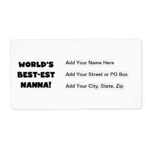 Black Text Best Nanna T - Shirt und Geschenke