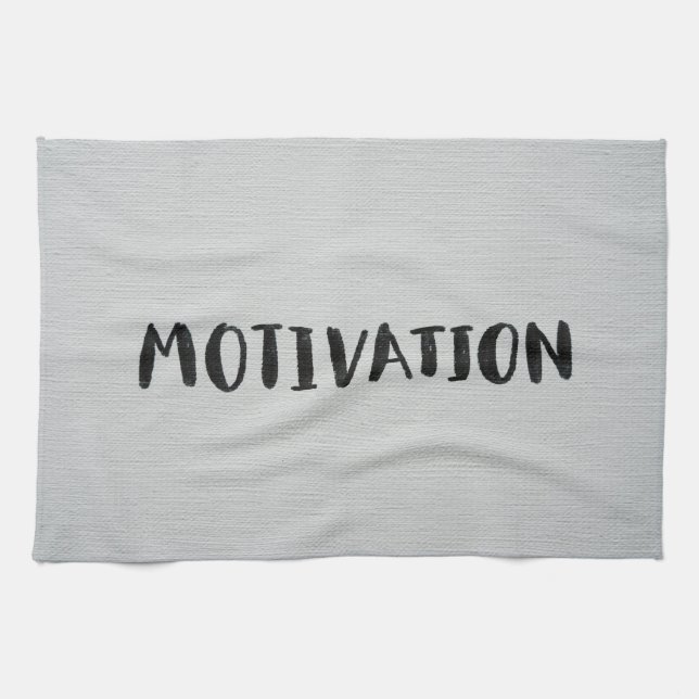 Black Text Kitchtuch Geschirrtuch (Horizontal)