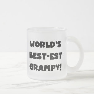 Black Text World's Best Grampy Geschenke Mattglastasse