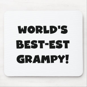 Black Text World's Best Grampy Geschenke Mousepad