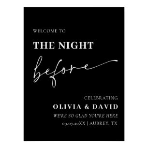 Black The Night Before Probe Dinner Poster