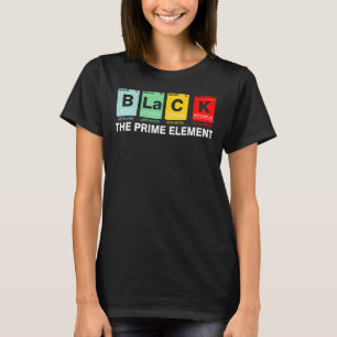 Black the Prime Element Black History Montag BLM C T-Shirt