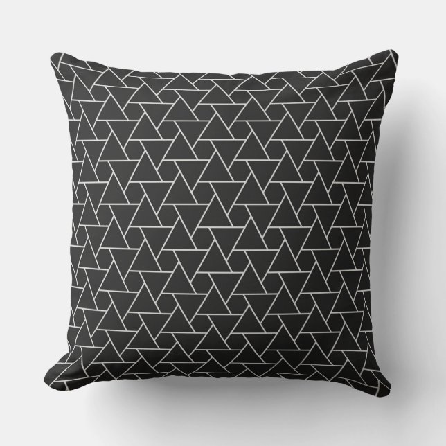 Black Throw Pillow Kissen (Vorderseite)
