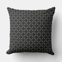 Black Throw Pillow
