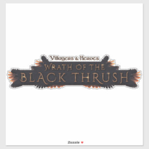 Black Thrush Aufkleber