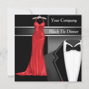 Black-Tie-Firmen-Dinnerparty Einladung