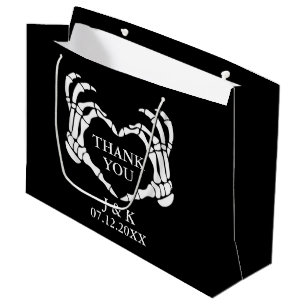 Black Til Death Do us Part Wedding Vielen Dank Große Geschenktüte
