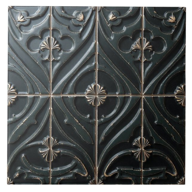 Black Tile Affäre Fliese (Vorderseite)