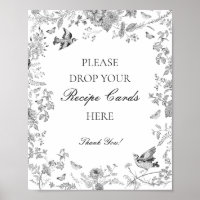 Black Toile De Jouy Floral Gemeinsames Rezept Brid
