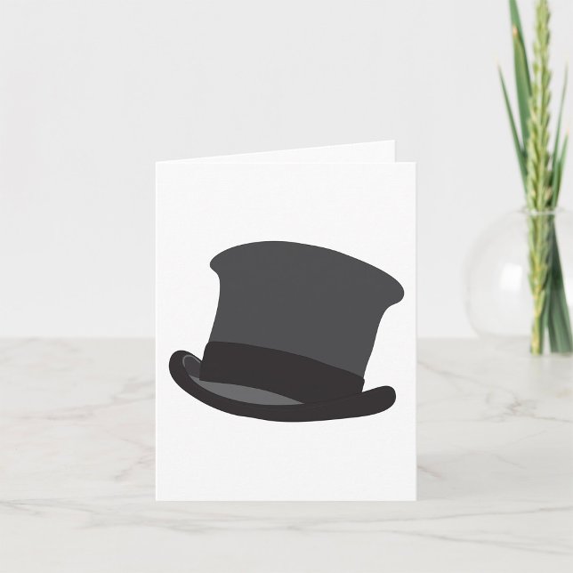 Black Top Hat Classic Steampunk Viktorianisch Karte (Von Creator hochgeladen)