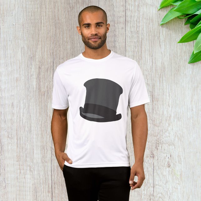 Black Top Hat Mens Active T - Shirt (Von Creator hochgeladen)