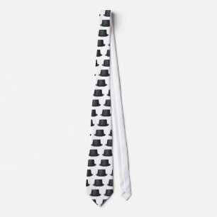 Black Top Hat New Year's Necktie Krawatte