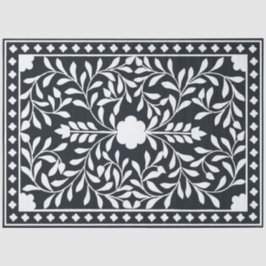 Black Traditional Bone Inlay Decoupage Paper Seidenpapier