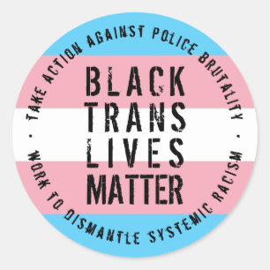 Black Trans Lives Materie Sticker