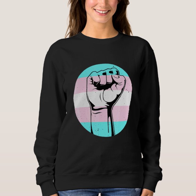 Black Transgender Pro Black Lgbt Afro American Pri Sweatshirt (Vorderseite)