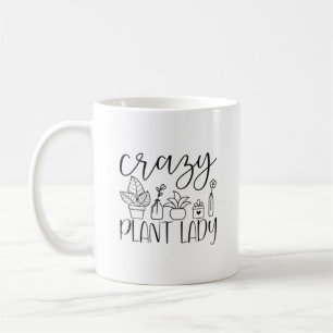 Black Tree "Crazy Pflanze Lady" Kaffeetasse
