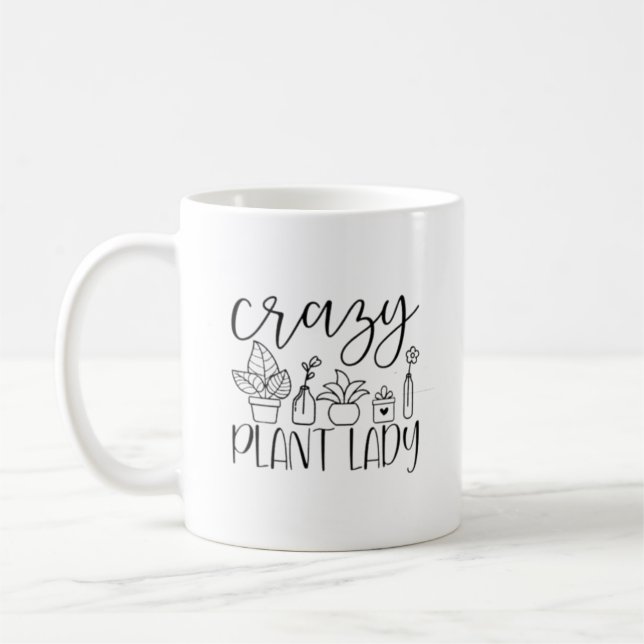 Black Tree "Crazy Pflanze Lady" Kaffeetasse (Links)