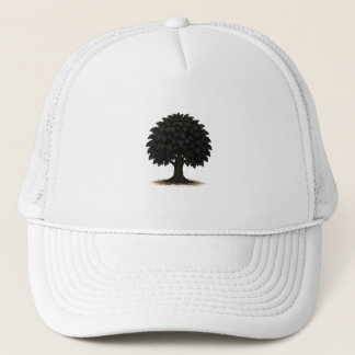 Black Tree Silhouette Mütze – Minimal Nature Hut
