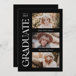 Black Trendy Serif Abschluss mit mehreren Fotos Ankündigung