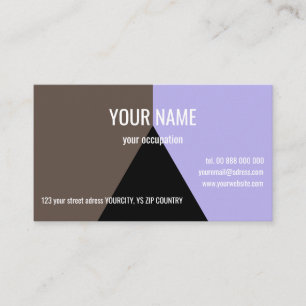 BLACK TRIANGLE Standard, 3,5" x 2,0" Visitenkarte