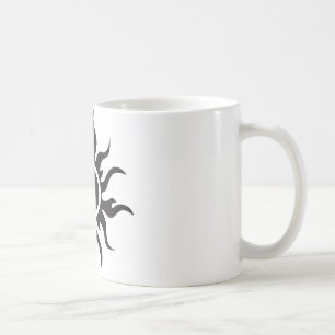 Black Tribal Sun Tasse