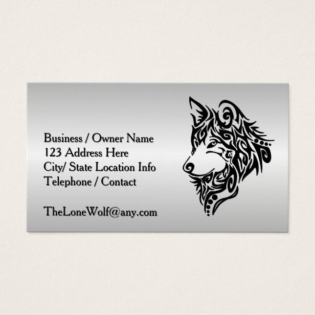 Black Tribal Wolf (Vorderseite)