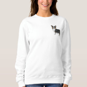Black Tricolor Pembroke Welsh Corgi Niedlich Dog Sweatshirt