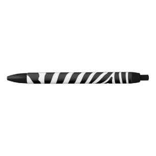 Black Trim Pen - Zebra Print - Black Ink Kugelschreiber