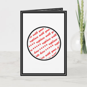 Black Trimmed Photo Template Karte