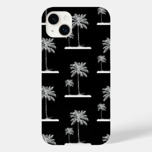 Black Tropical Modern Palm Tree Phone Case