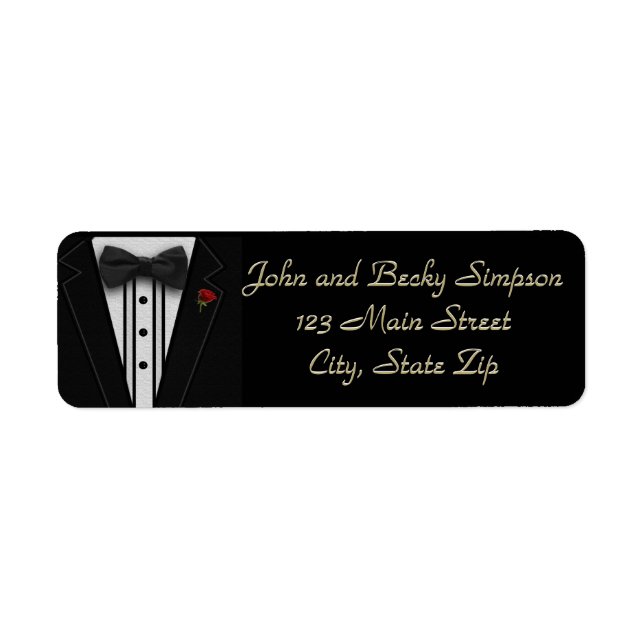 Black Tuxedo mit Bow-Krawatte (Vorne)