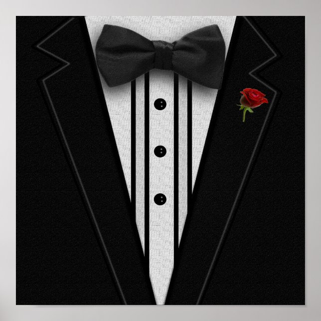 Black Tuxedo mit Bow-Krawatte Poster (Vorne)