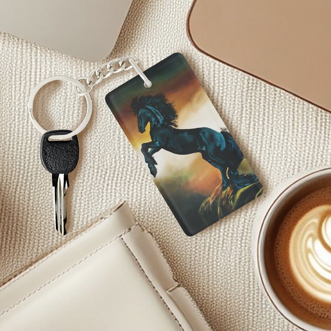 Black Unicorn Fantasy Dance Schlüsselanhänger (Von Creator hochgeladen)