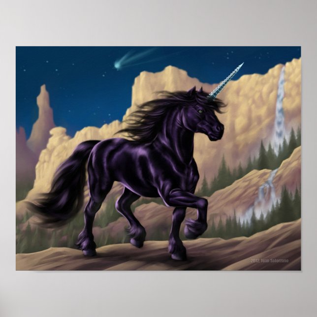 Black Unicorn Poster (Vorne)