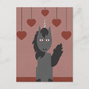 Black Unicorn Postkarte