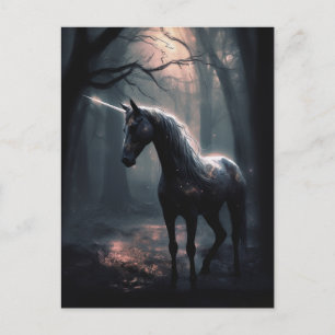 Black Unicorn Postkarte