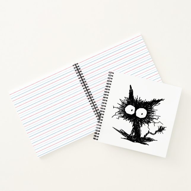 Black Unkempt Kitten GabiGabi Notizbuch (Innenseite)