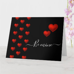 Black Valentine Card Karte