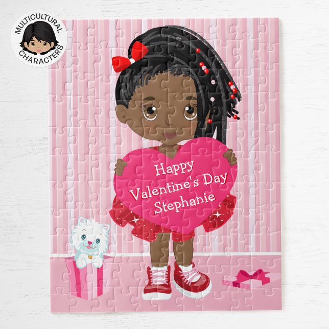 Black Valentine Girl Puzzle (Von Creator hochgeladen)