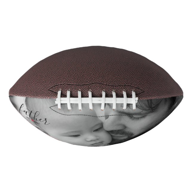 Black Vater Etablissement Year with Red Heart Foto Football (Vorderseite)