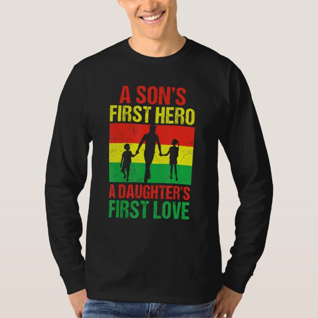 Black Vater Pride Sons First Helden Daughters T-Shirt (Vorderseite)