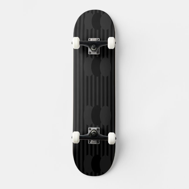 Black Velvet Ovals Skateboard (Vorderseite)