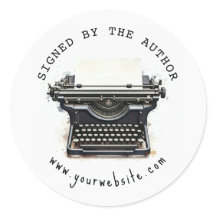 Black vintage Typewriter Signed by the author 