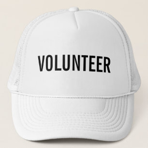 Black Volunteer Trucker Hat Truckerkappe